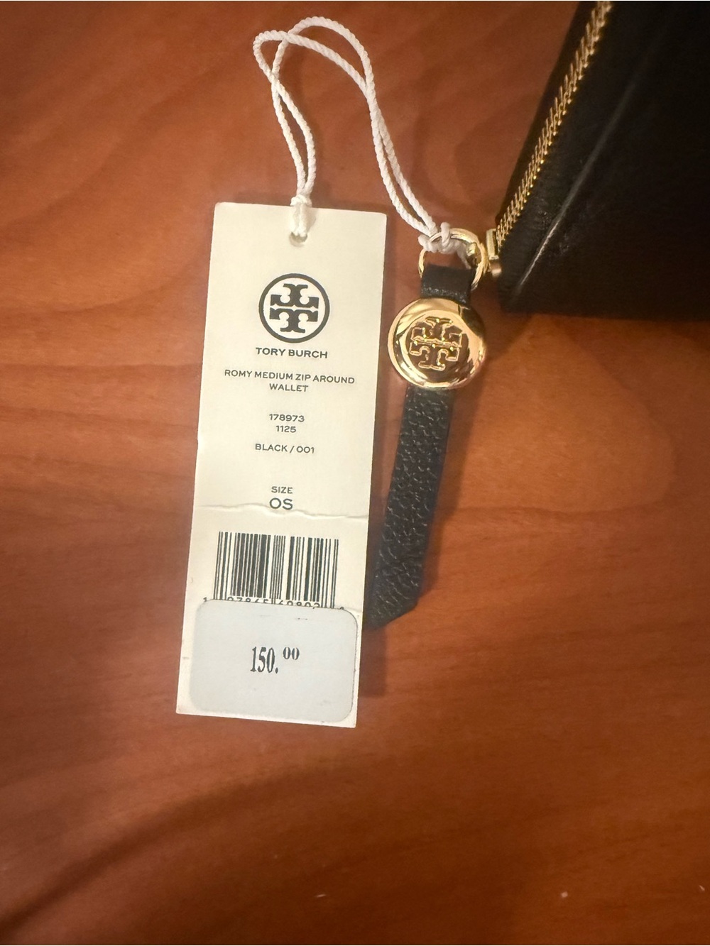 Tory Burch Romy Pebbled Leather Zip Wallet  Retail $150 NWT - Picture 4 of 11